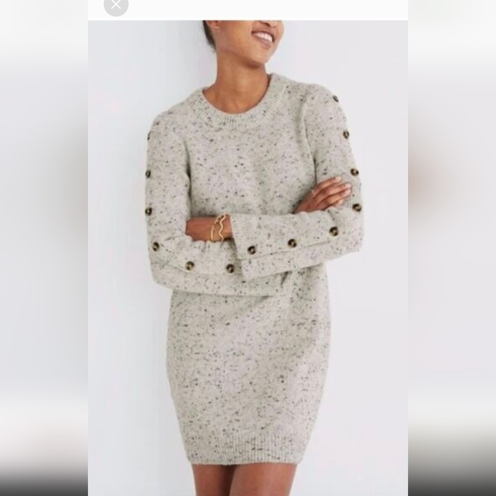 Madewell Donegal Tweed Sweater Dress, M